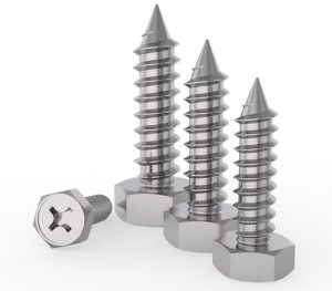 Cross Recessed Hexagon Head Tapping Screws With Indentation Keneng