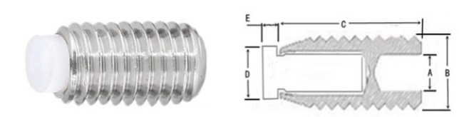 Specifications of Socket Head Set Screw with Plastic End