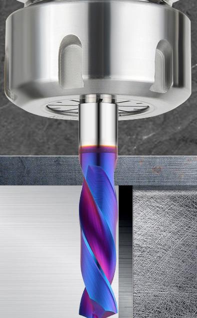 70-Degree Tungsten Steel Drill Bit with Blue Coating