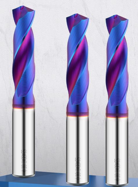 70-Degree Tungsten Steel Drill Bits with Blue Coating