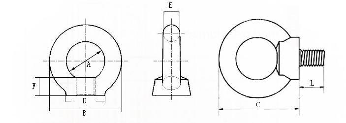 Specifications of Hanging Ring Nuts