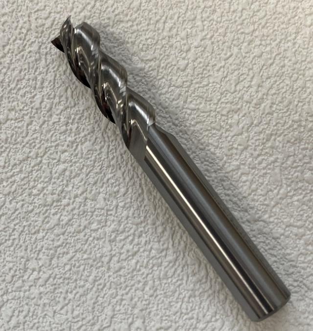 Three-flute 58° Tungsten Steel End Mill for Aluminum