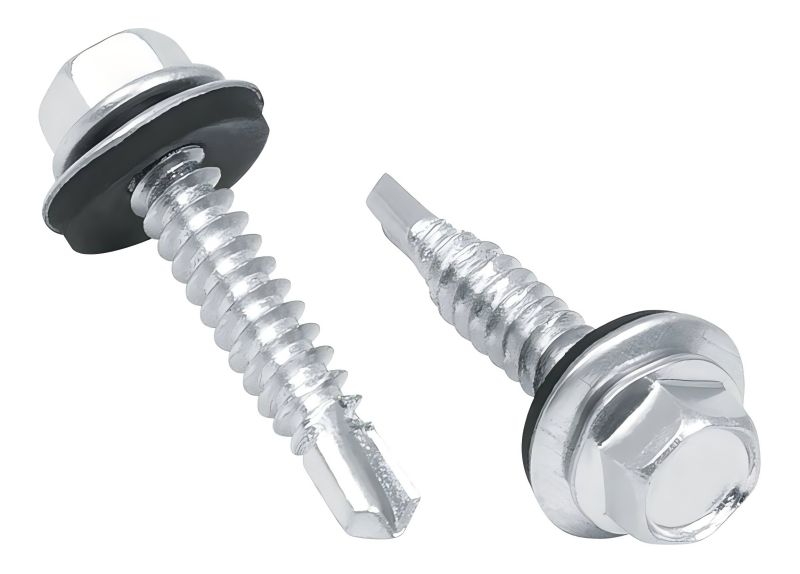 Self-tapping screws and washers