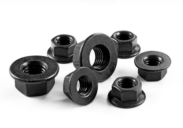 Hexagon Flange Nuts with Flat Bottom