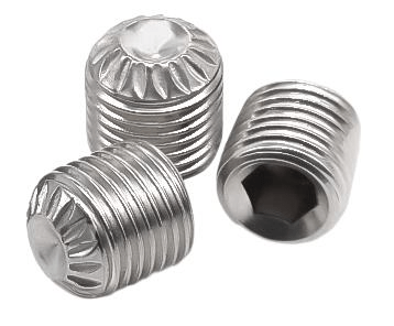 Knurled Hexagon Socket Set Screws with Cup Point