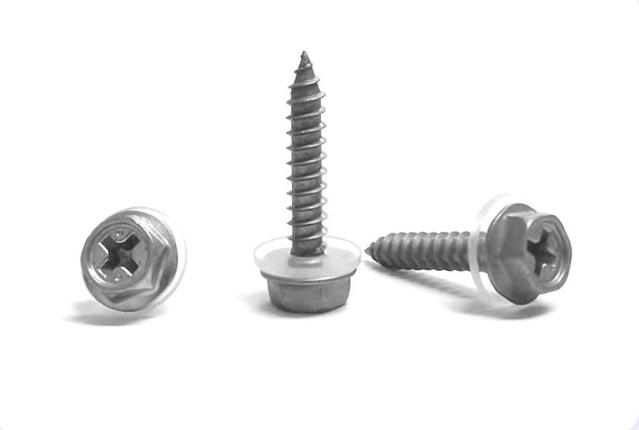 Zinc-nickel coated cross hexagon flange self-tapping Screw