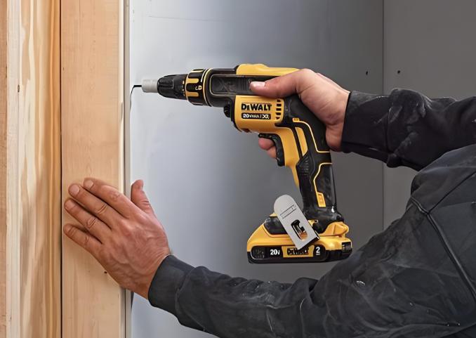 install screws on drywall